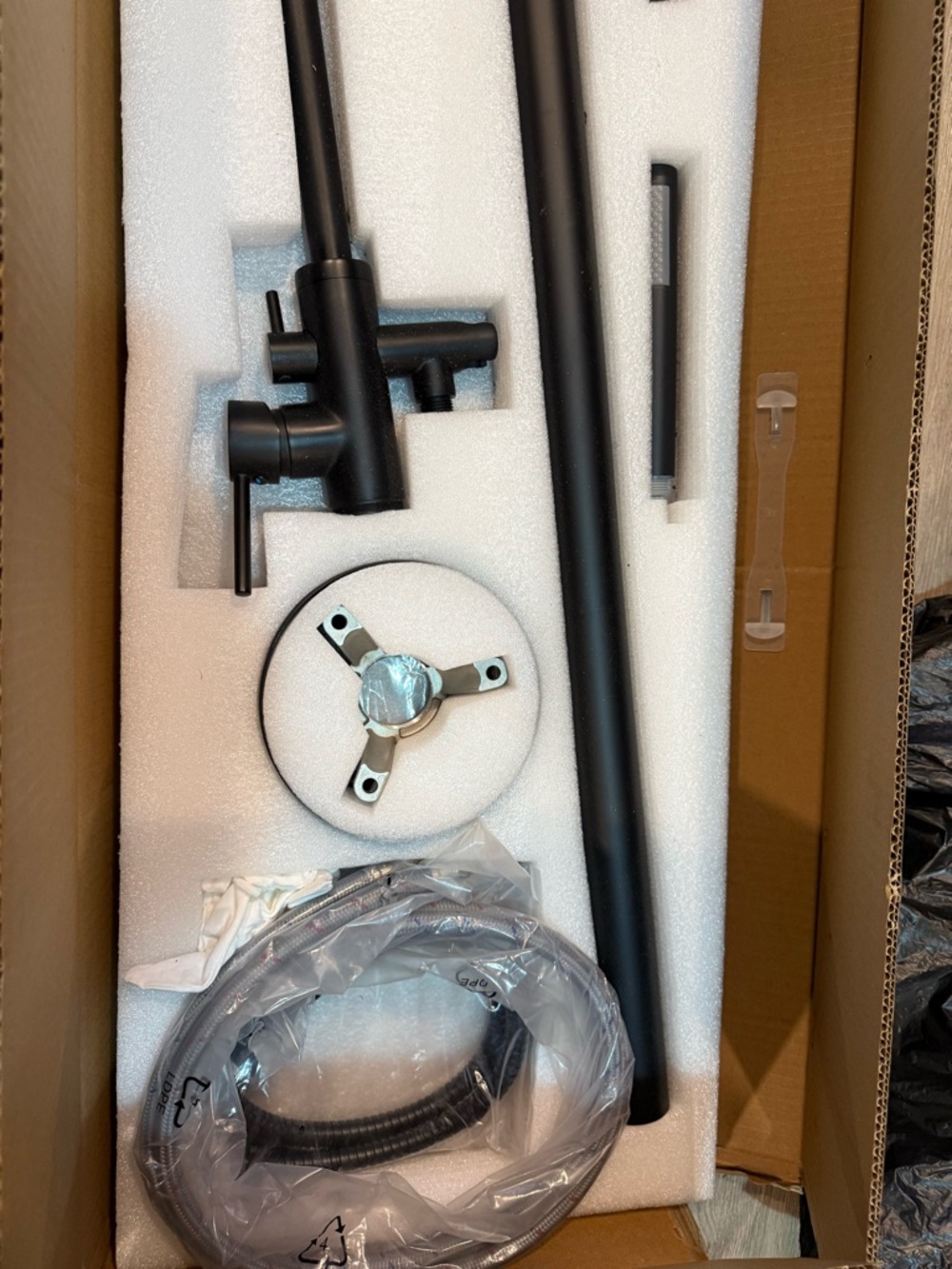 Freestanding Floor Mounted Bath Tub Filler Faucet with Wand -. AKDY ,TF0042